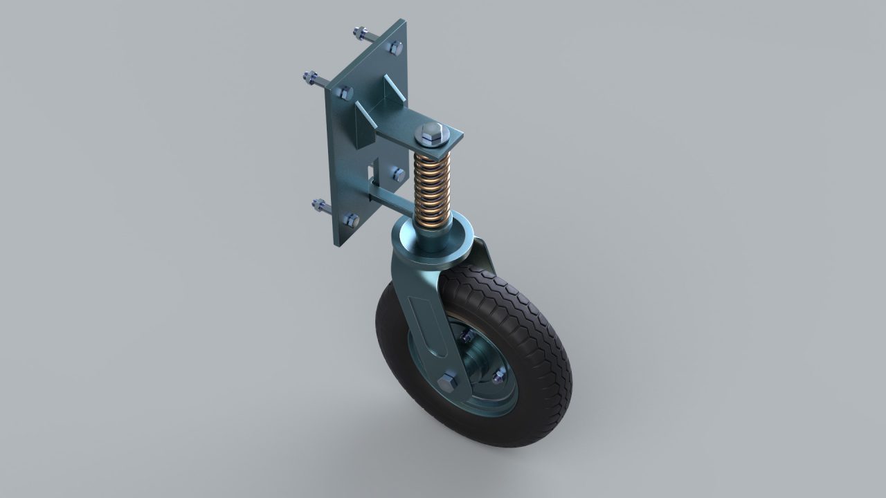 Store - 3D Model of a Gate Wheel - Top View