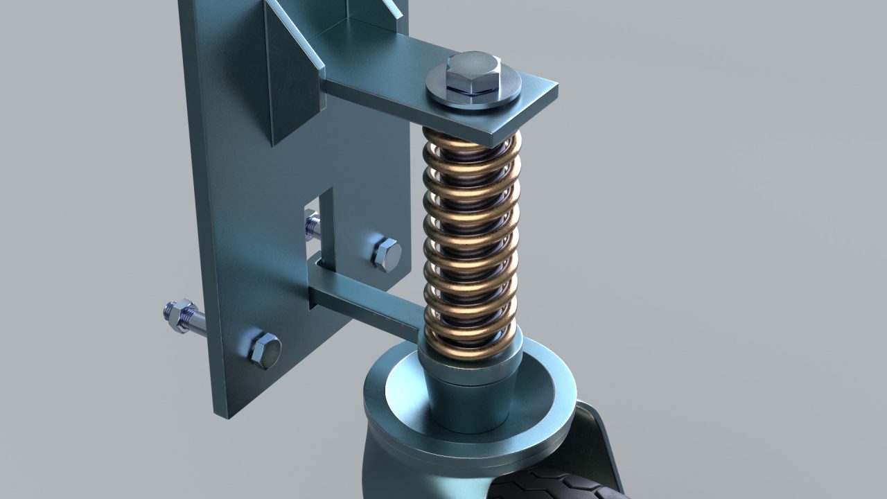Store - 3D Model of a Gate Wheel - Close Top View
