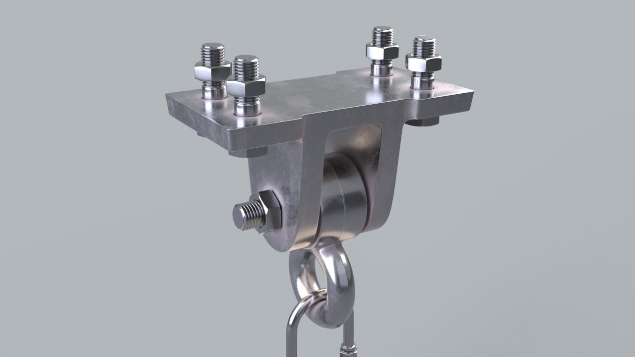 Store - 3D Model of a Swing Hanger - Close High Angle View