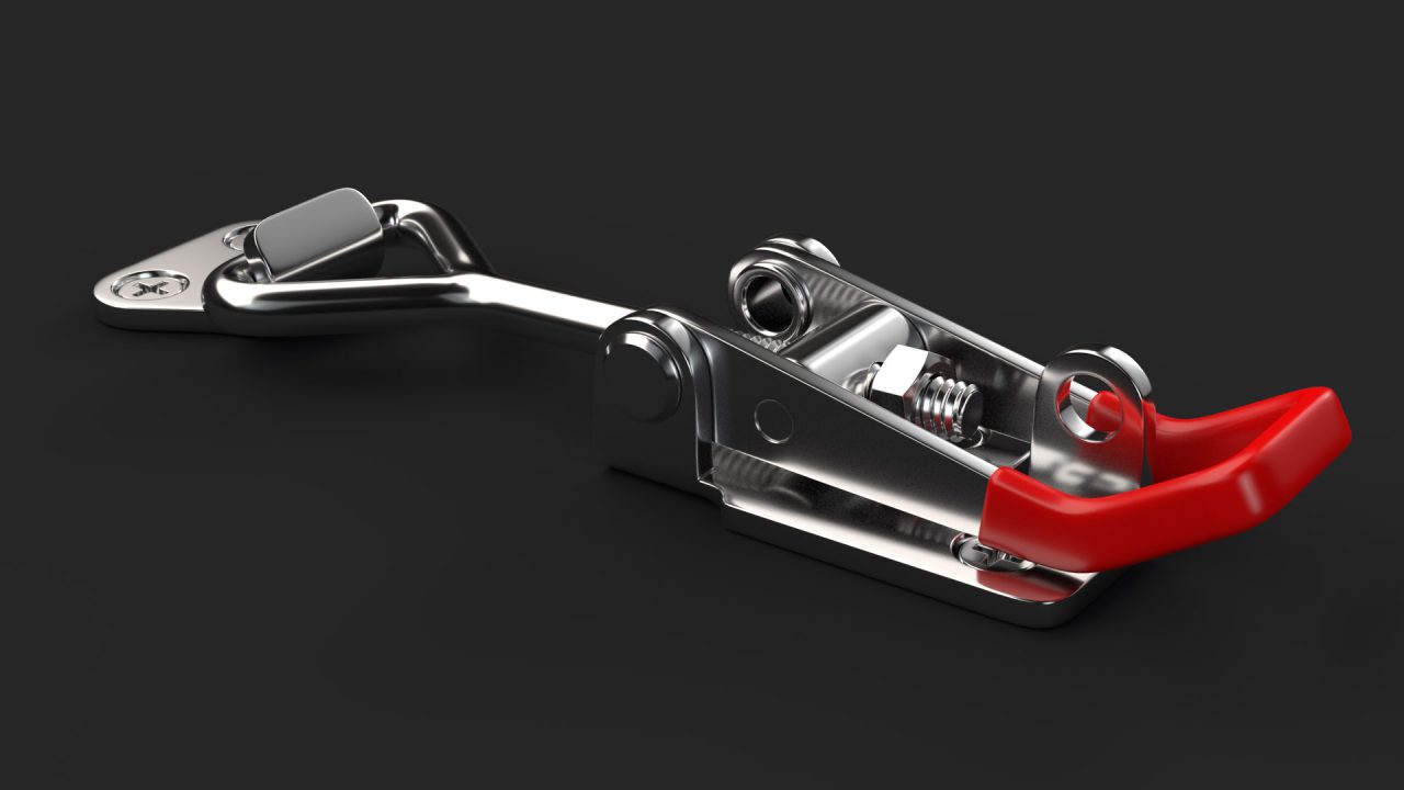 Store - 3D Model of a Pull-Action Latch Toggle Clamp - Back View