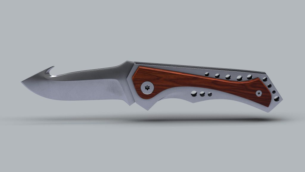 Store - 3D model of Pocket Folding Knife - Side View