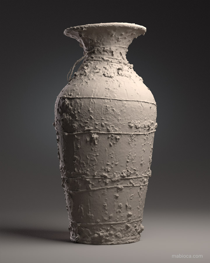 Photogrammetry - Clay Pot with Threat A