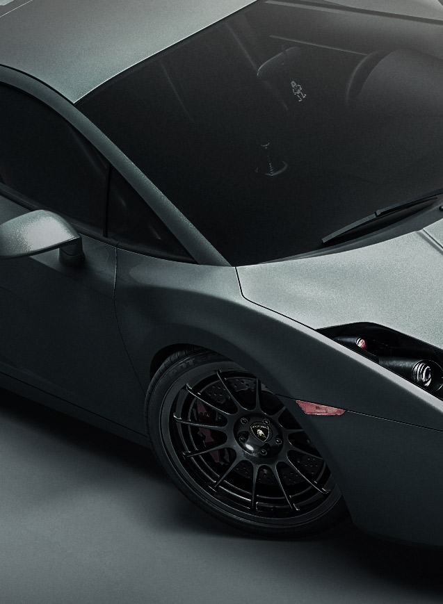 Portfolio - 3D Modeling of Lamborghini Gallardo - Studio Lighting in V-Ray - Close Shot A